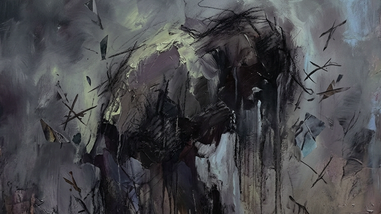 Abstract representation of misery and despair